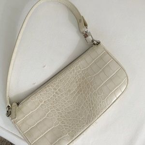 By Far Rachel bag in creme croco